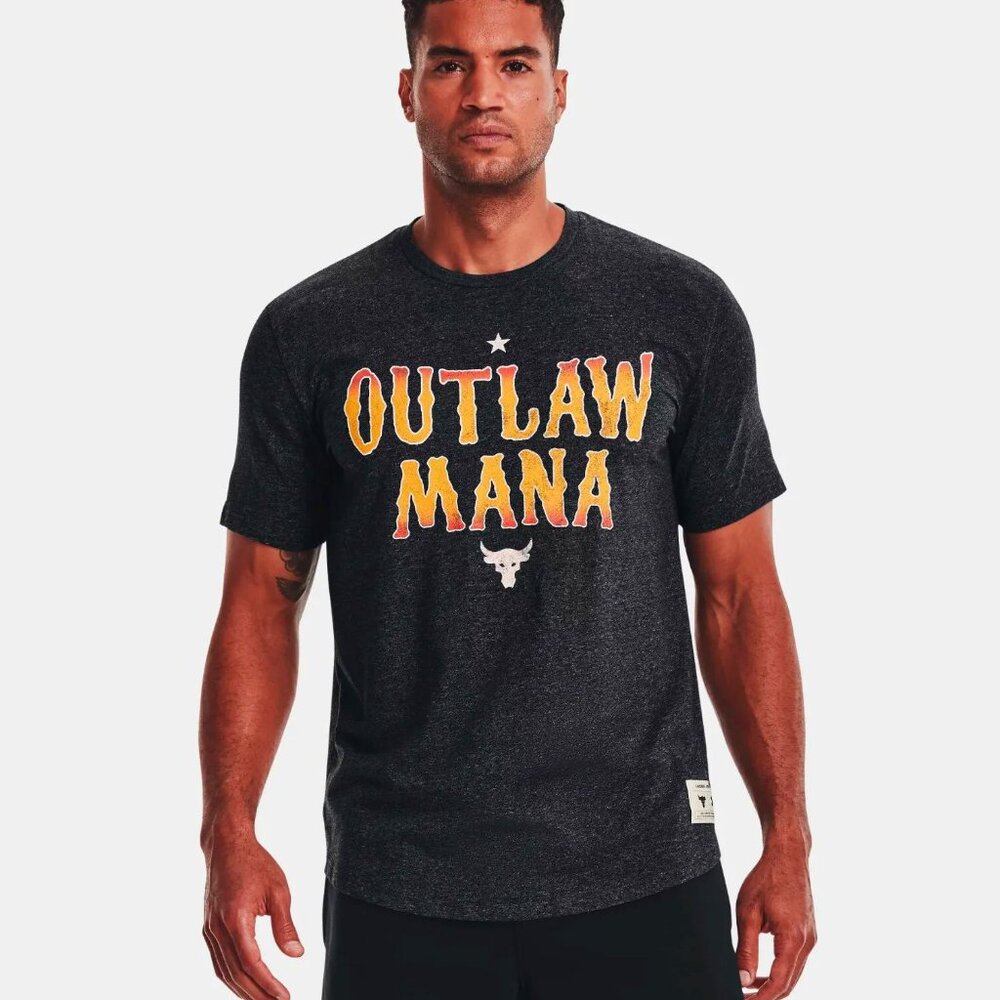 Under Armour Men Project Rock Outlaw Short Sleeve 1369138 Black Multi Sizes NWT